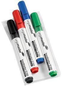 Legamaster Boardmarker TZ100 4er-Set – 4 Farben, nachfüllbar, Made in Germany