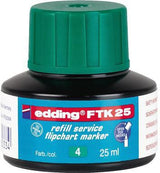 edding Nachfülltusche 4-FTK25001 25ml schwarz – Für Flipchartmarker 380, 383, 31, 32