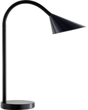 UNILUX Tischleuchte SOL 400077402 LED schwarz – warmweißes Licht, flexibler Arm