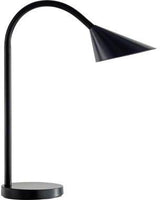 UNILUX Tischleuchte SOL 400077402 LED schwarz – warmweißes Licht, flexibler Arm