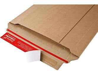 ColomPac Versandtasche Rigid Plus 150 x 250 mm braun, 100 Stück, Wellpappe, Selbstklebung