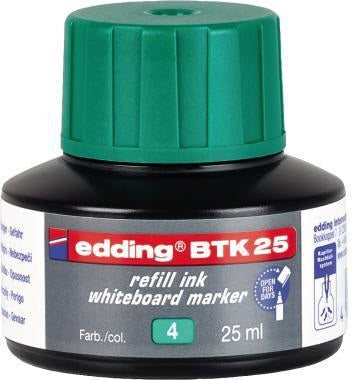 edding Nachfülltusche BTK 25 schwarz 25 ml – für Whiteboardmarker 28, 29, 250, 360, 361, 363