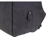 LIGHTPAK SAFEPAK Notebookrucksack grau Polyester bis 15" – Reißverschluss