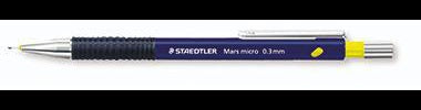 STAEDTLER Mars micro 775 Druckbleistift 0,3 mm B blau – Made in Germany, versenkbare Spitze