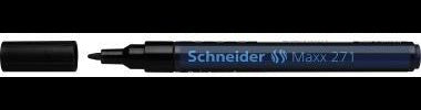 Schneider Lackmarker Maxx 271 – Weißer Permanentmarker für raue und glatte Oberflächen, 1-2 mm