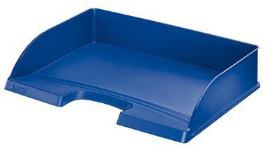 LEITZ Briefablage Standard Plus 52180095 – Stabile DIN A4 Querablage, schwarz, stapelbar
