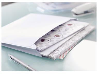 ELCO Faltentasche Documento C4+ mit Haftklebung, weiß