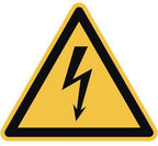 Warnung vor elektrischer Spannung