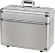 ALUMAXX Pilotenkoffer OMEGA 45122 – Aluminium, 48x37x23 cm, Laptopfach, Teleskopgriff, Zahlenschloss