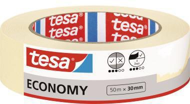 tesa Kreppband universal 05287-00000 30mm x 50m – Naturkautschuk, rückstandsfrei ablösbar, Made in Germany