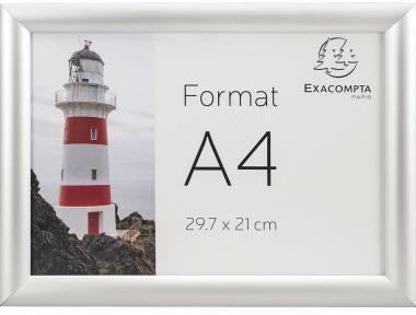 Exacompta Bilderwechselrahmen Office DIN A4 Aluminium Acrylglas – Wandplakatrahmen