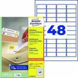 Avery Zweckform Universaletiketten 45,7 x 21,2 mm, 1.440 Stück, wiederablösbar, weiß