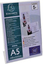 Exacompta Tischaufsteller Office Exacryl DIN A5, beidseitig, Acryl kristall