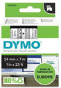 DYMO Schriftbandkassette D1 S0720920 24mm x 7m transparent schwarz