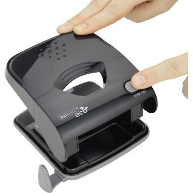 RAPESCO Locher ECO X5-30ps – 30 Blatt, ergonomisch, schwarz