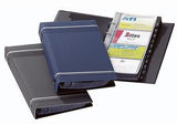 DURABLE Visitenkarten-Ringbuch VISIFIX 238558 – A-Z Register, 200 Karten, anthrazit
