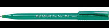 Pentel Ball R50 Tintenroller 0,4 mm Schwarz – Kult-Stift mit plastikgefederter Rundspitze