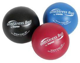 TOGU Ball ANTI-STRESS 6,5 cm blau – Ruton Stressball für Hand und Unterarm