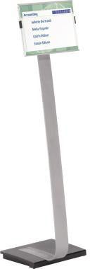 DURABLE Bodenständer INFO SIGN STAND A3 – Aluminium-Infodisplay, höhenverstellbar, Innenbereich