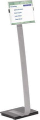 DURABLE Bodenständer INFO SIGN STAND A3 – Aluminium-Infodisplay, höhenverstellbar, Innenbereich