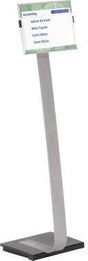 DURABLE Bodenständer INFO SIGN STAND A3 – Aluminium-Infodisplay, höhenverstellbar, Innenbereich