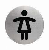 DURABLE Piktogramm PICTO 490423 WC Damen 83mm Aluminium Türschild