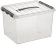 SUNWARE Aufbewahrungsbox the q-line 22l DIN A4 transparent 400x300x260mm