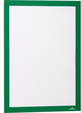 DURABLE Magnetrahmen DURAFRAME DIN A4 grün 2 St./Pack. – Selbstklebend & Magnetisch