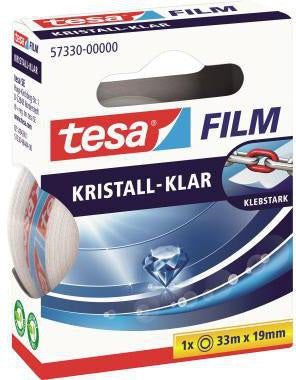 tesa tesafilm kristall-klar 57316 – 15 mm x 33 m, unsichtbares Klebeband, Made in Germany