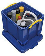 Really Useful Box Aufbewahrungsbox 35R 39x31x48cm 35l rot – Stapelbare Archivbox mit Bügelverschluss