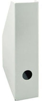 Landré Stehsammler Color DIN A4 weiß – 7 cm breiter Karton-Stehsammler mit Griffloch