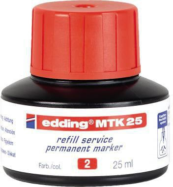 edding Nachfülltusche MTK 25 – 25 ml blaue Tinte für Permanentmarker