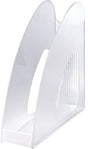 HAN Stehsammler TWIN SIGNAL 1611-23 DIN A4/C4 transluzent klar – Platzsparendes Stecksystem