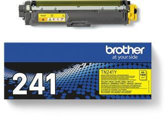Brother Toner TN241Y Original in Gelb – ca. 1.400 Seiten für brillante Druckergebnisse