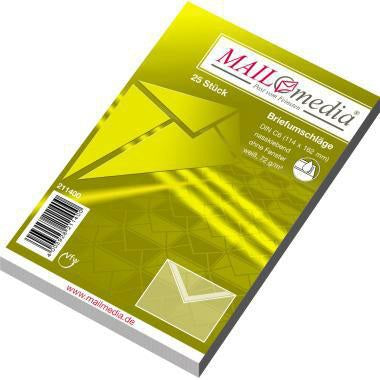 MAILmedia Briefumschlag DIN C6 162 x 114 mm ohne Fenster 72 g/m² weiß 25 St./Pack.