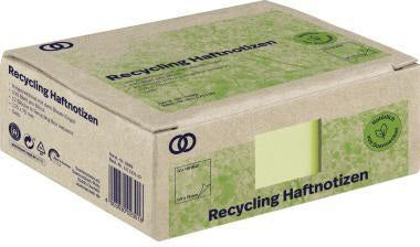 Soennecken Haftnotiz oeco Recycling 125x75 mm, 12 Blöcke à 100 Blatt, Blauer Engel