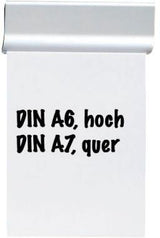 MAUL Papierklemmschiene 6246308 DIN A3 Aluminium matt silber – Selbstklebende Klemmleiste für bis zu 60 Blatt