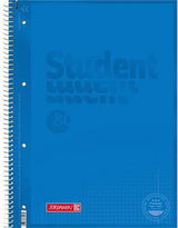 BRUNNEN Collegeblock Student Colour Code DIN A4 kariert, 80 Blatt, kiwi grün, Spiralbindung