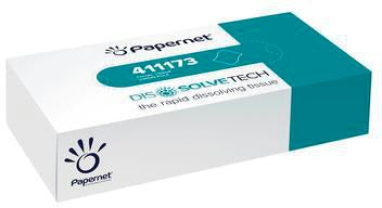 PAPERNET Kosmetiktuch Superior Dissolve, 2-lagig, 100 St./Pack., hochweiß, reißfest & saugfähig