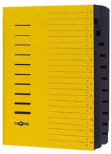 PAGNA Ordnungsmappe DIN A4, 12 Fächer A-Z/1-12, rot, Pressspankarton 240 g/m², Gummizugverschluss