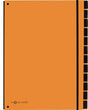 PAGNA Pultordner TREND 24129-09 – 12 Fächer, 3 Sichtlöcher, orange