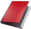LEITZ Pultordner 59310025 DIN A4 mit 32 Fächern 1-31, Graupappe rot