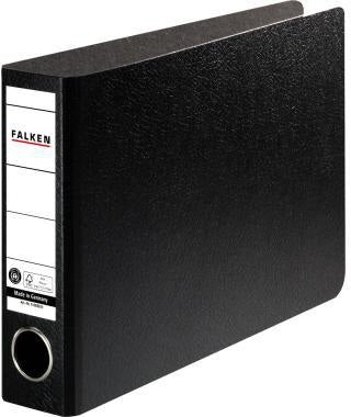 FALKEN Ordner N50 DIN A5 quer 50 mm Hartpappe schwarz mit Hebelmechanik