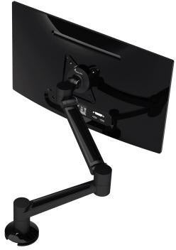 DATAFLEX Monitorschwenkarm Viewlite Plus – 7 kg Traglast, weiß, Aluminium, flexibel