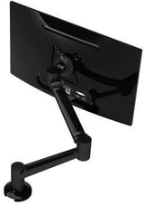 DATAFLEX Monitorschwenkarm Viewlite Plus – 7 kg Traglast, weiß, Aluminium, flexibel