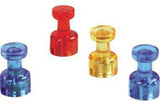 magnetoplan Magnet Memohalter 1666114 dunkelblau 4 St./Pack. – Hält bis zu 9 Blatt DIN A4