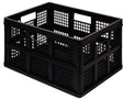 Really Useful Box Klappbox 45FBK 45l 39x28x57cm schwarz – Stapelbare Kunststoffbox
