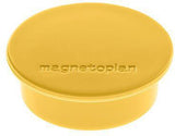 magnetoplan Magnet Discofix Color 40 mm gelb – 10 Stück, 2,2 kg Tragkraft