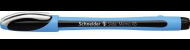 Schneider Kugelschreiber Slider Memo XB 150201 – 1 mm, schwarz, dokumentenecht, Made in Germany