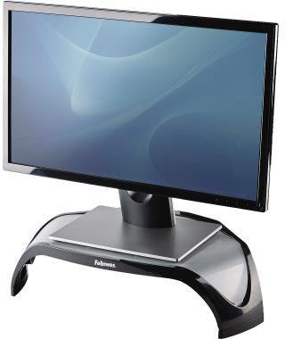 Fellowes Monitorständer Smart Suites 8020101 – Höhenverstellbar, 10 kg, Schwarz